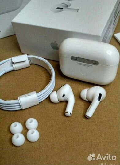 Беспроводные наушники airpods Pro с шумкой