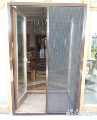 Москитные сетки плиссе на окна и двери