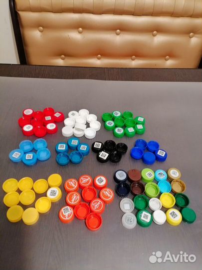 Крышечки пластиковые пакетом