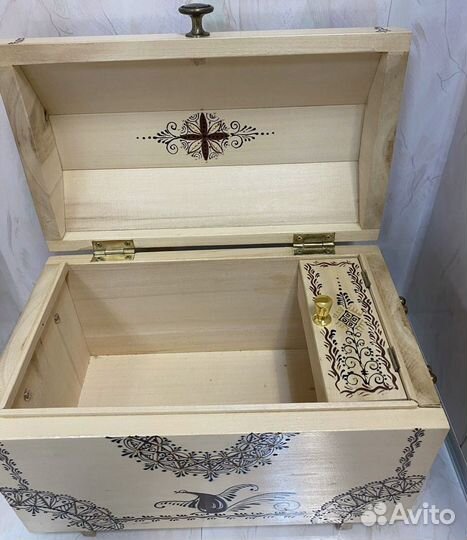 Сундук деревянный новый