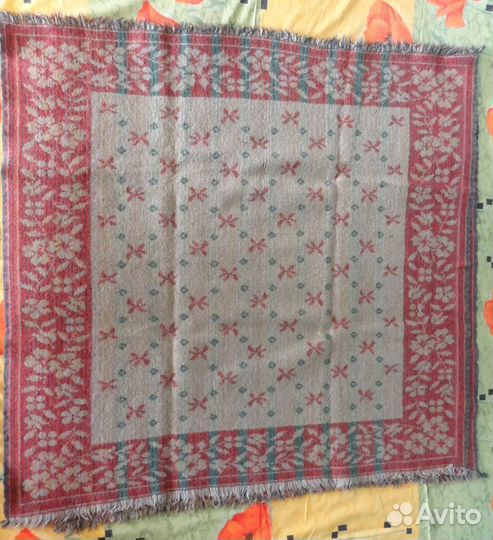 Покрывало шерстяное разноцветное СССР (140*170см)