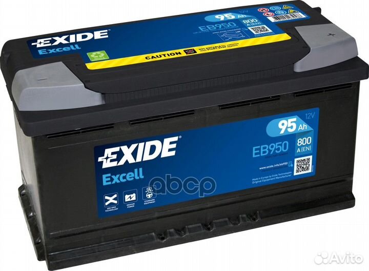 Аккум. батарея exide EB950 95Ah 800A 595 402 08