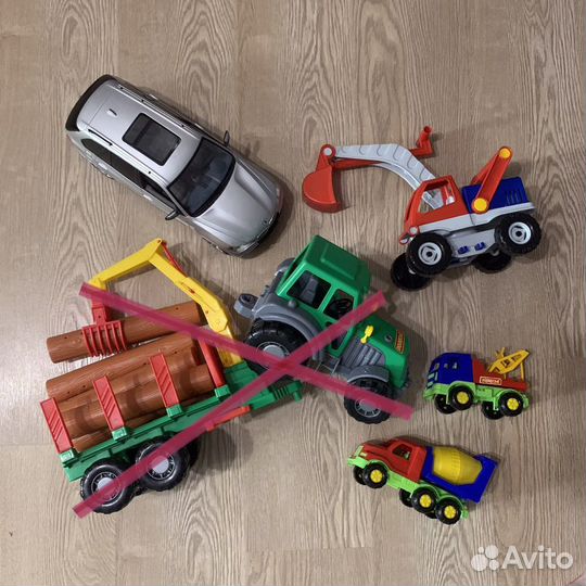 Машинки разные, трактор, автобус, техника