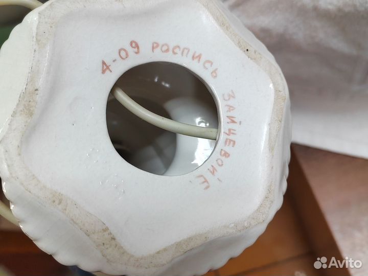 Лампа фарфор