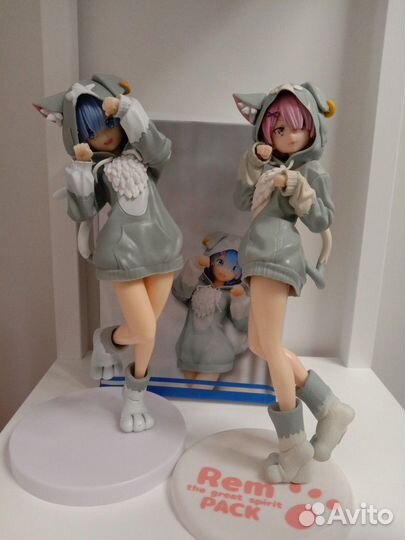 Аниме фигурка Re: Zero / Рем / Рам