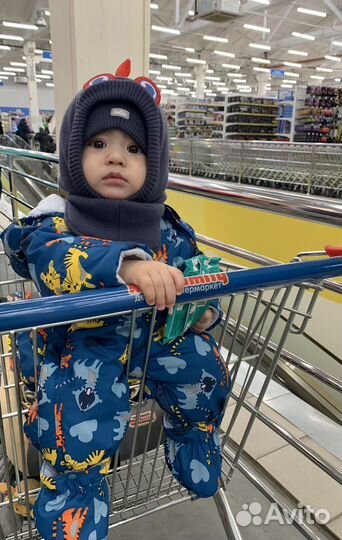 Шапка шлем зима 44-48