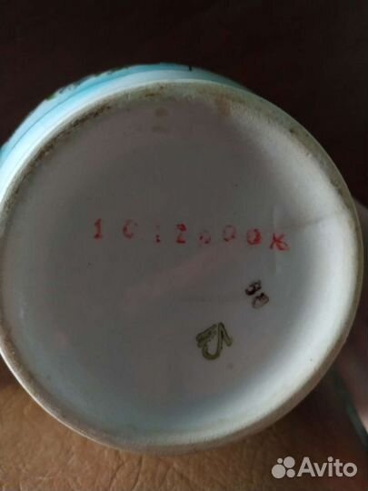 Семикаракорский фаянс ваза СССР, конфетница- Ведёр