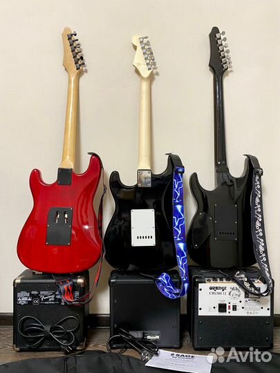 Электрогитара с комбиком комплект
