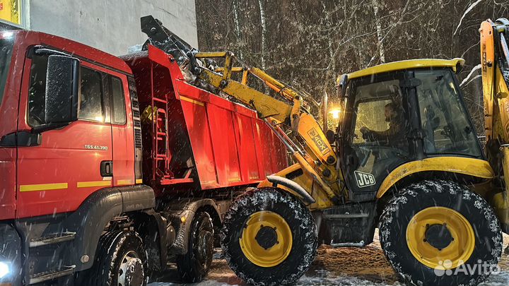 Уборка и вывоз снега строительного мусора
