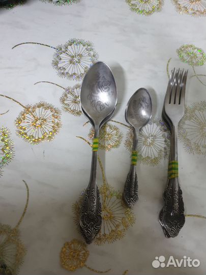 Набор вилок и ложек из нержавейки