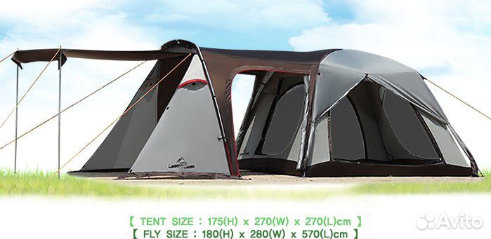 Палатка с гигантским тамбуром Camptown Nepal