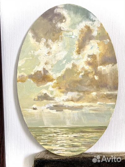 Картина пейзаж маслом море закат