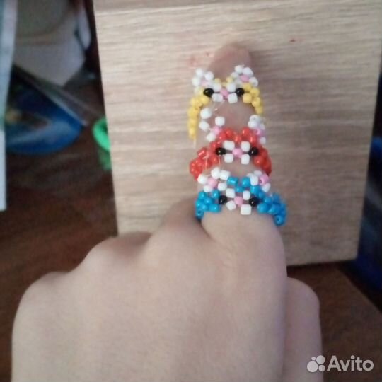 Кольцо из бисера