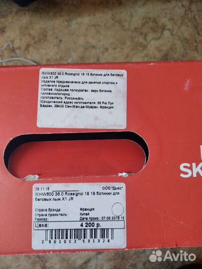 Лыжные ботинки