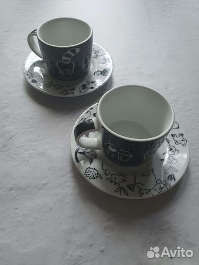 Фарфоровый набор для эспрессо новый