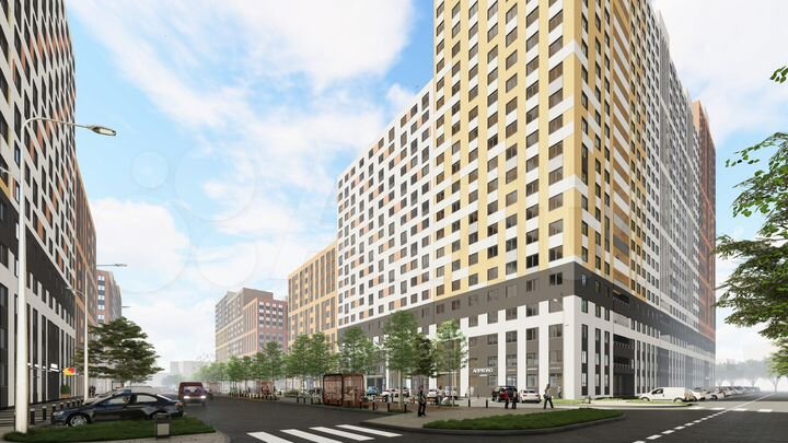 2-к. квартира, 55,8 м², 3/17 эт.