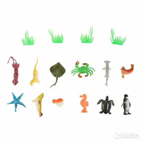 Игрушка «Водные обитатели» 12 шт играем вместе
