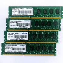 Комплект памяти Patriot DDR3 16Gb (4х4Gb) 1600MHz