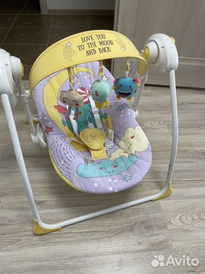 Детские электрокачели шезлонг Happy Baby