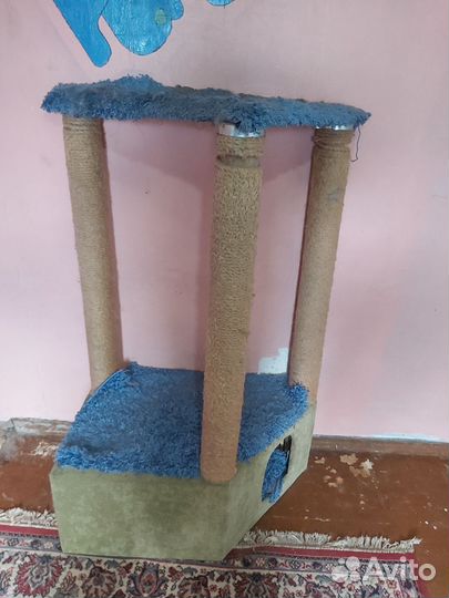 Когтеточка домик для кошки бу