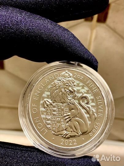 5 Фунтов Звери Тюдоров Лев Англии 2022