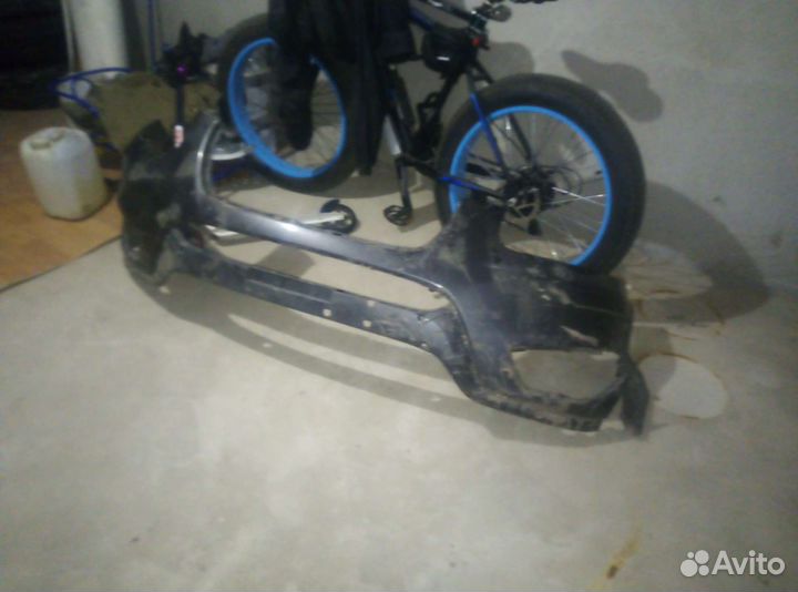 Передний бампер хендай санта Фе 2 рейсталинг