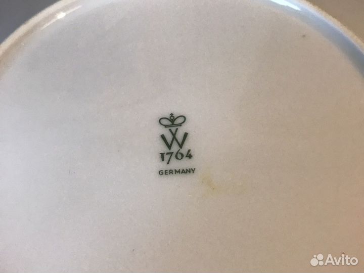 Винтажная чайная тройка Фарфор Wallendorf Германия