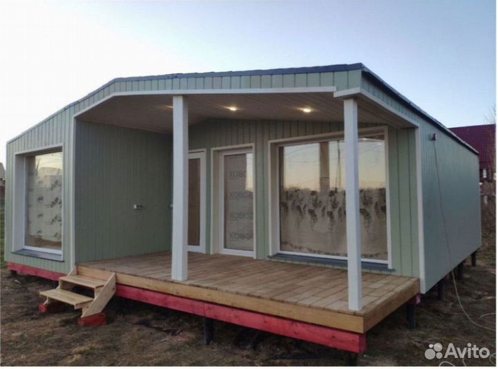 Каркасный всесезонный дом с доставкой 90 м кв, арт. бу-5334