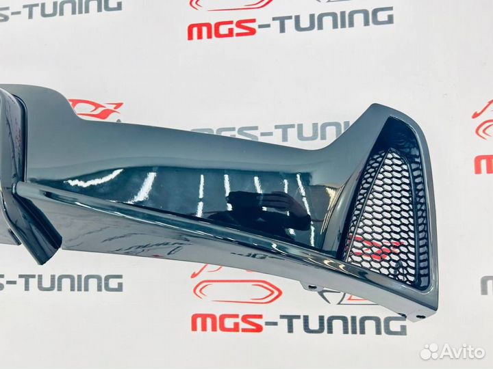Диффузор BMW 4 F32 M-Performance 2x0 черный глянец