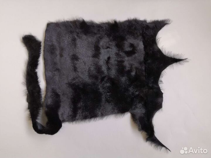 Мех кролика кусковой. Выделанный мех