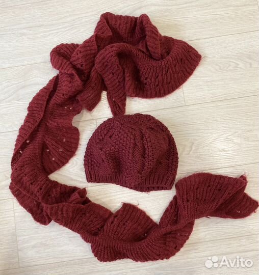 Шапки и шарф для девочки