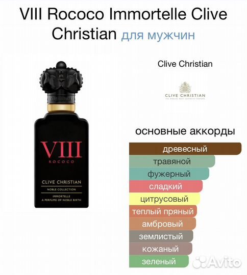 Clive christian viii Rococo Immortelle
