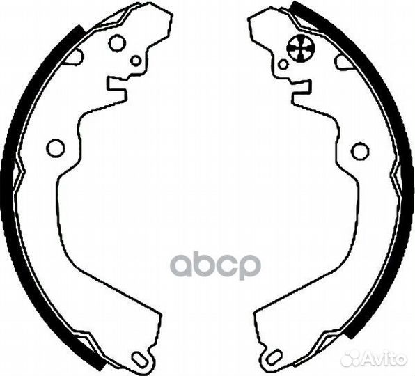 Колодки тормозные барабанные зад NS3007 NIS