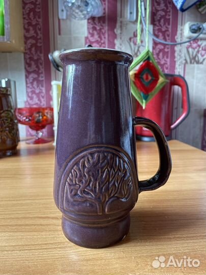 Кружка пивная и вазочки глиняные СССР