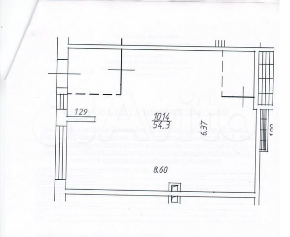 Аренда.Помещение,свободного назначения, 54.3 м²