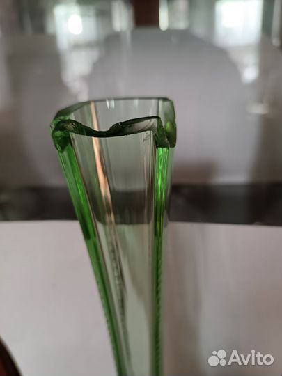Ваза для цветов цветное стекло СССР