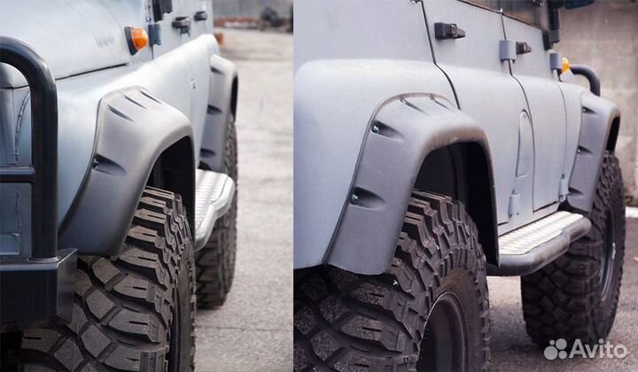 Силовые Расширители арок УАЗ Хантер. Отправка РФ