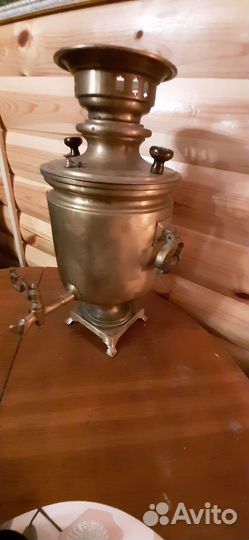 Самовар на дровах старинный