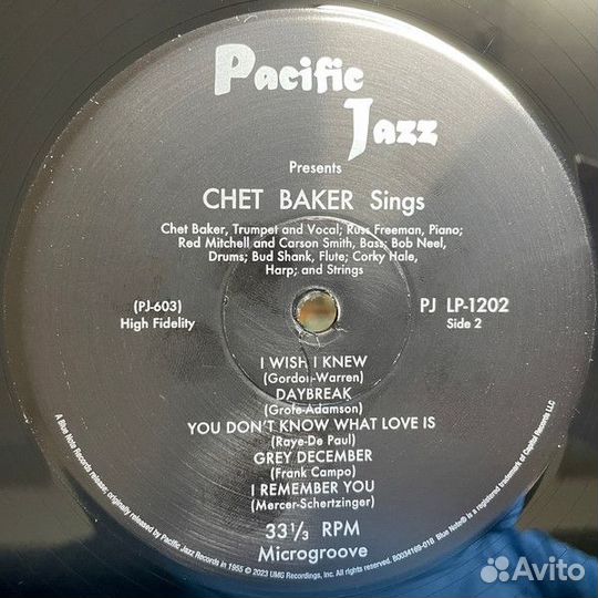 Виниловая пластинка Chet Baker - Sings And Plays W