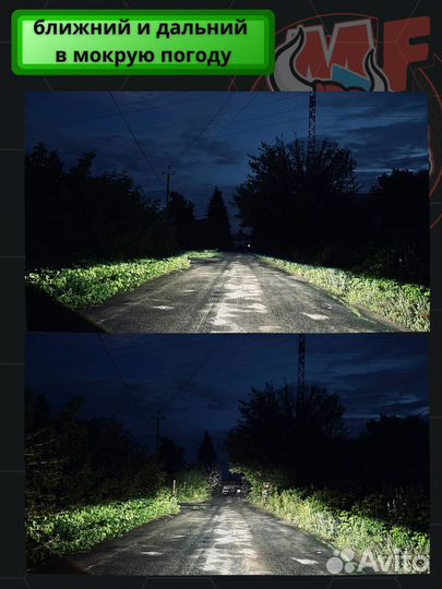 Диодные би лед фары форд фокус 2 дорест №4 m5