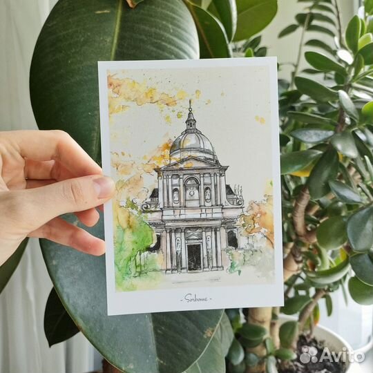 Набор открыток с архитектурой, 3 шт, авторские
