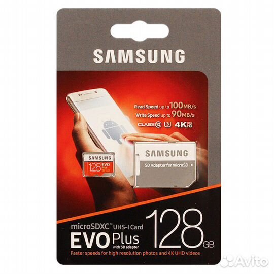 Карта памяти Samsung EVO Plus microsdxc 128 гб