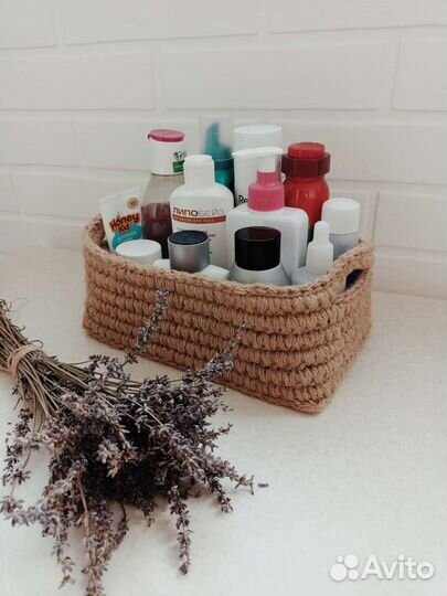 Корзина из джута