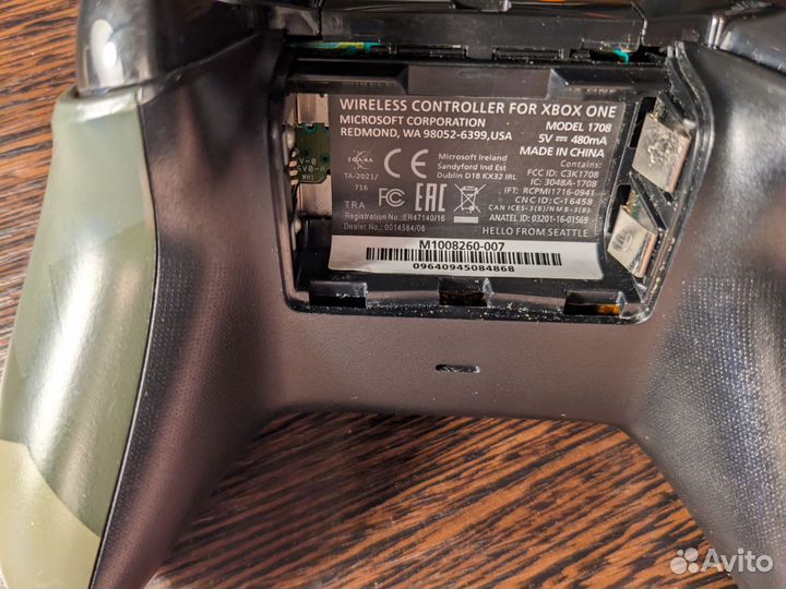 Оригинальный джойстик xbox One s khaki