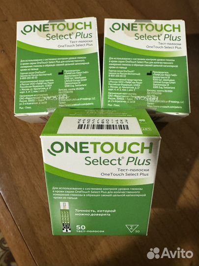 Тест полоски One Touch Select Plus