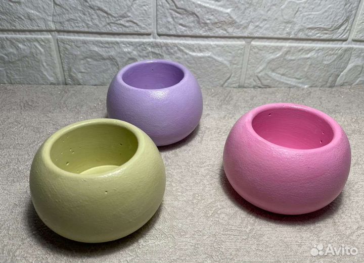 Вазочки из гипса