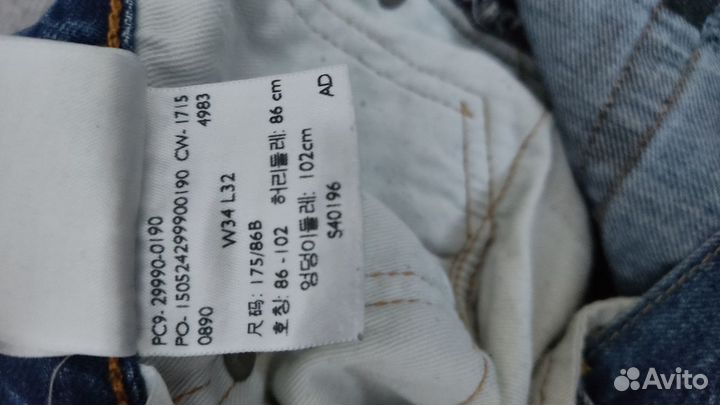 Джинсы мужские levis 504 оригинал