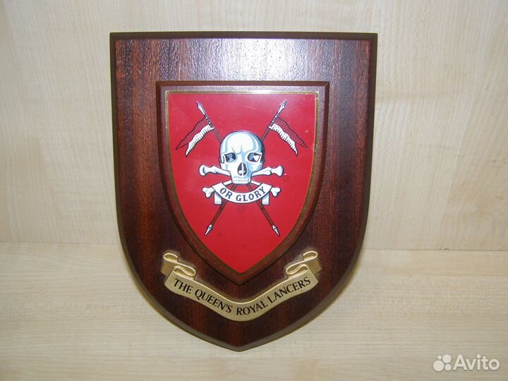 Английская плакетка 17-го уланского полка