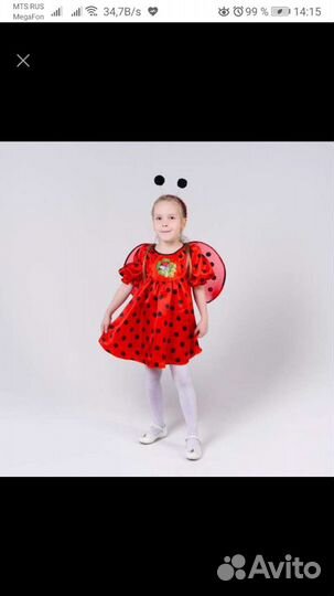 Карнавальный костюм Божья коровка