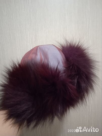 Меховая шапка детская